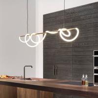 Tri lustre de salle à manger du refroidisseur LED de longue lumière pendante nordique