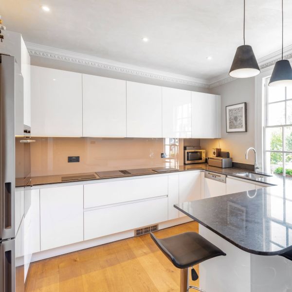 House Contemporary Acrylic Kitchen Cabinets Modern White  High End