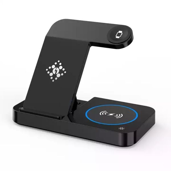 15W 4 In 1 Wireless Charger Dock Station Slim Folding Fast Charging For Apple iPhone Samsung