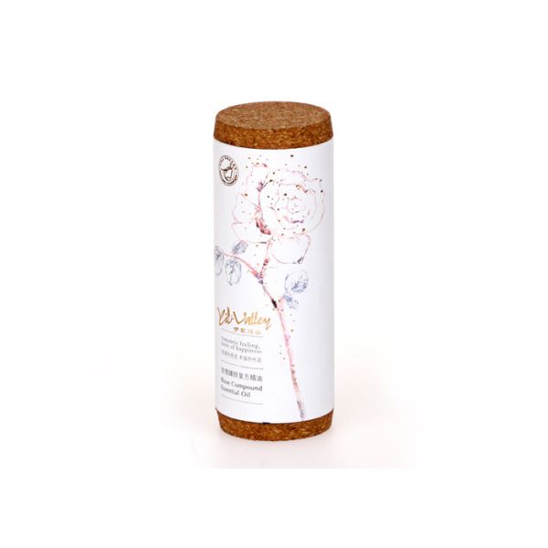 Cap Curving Paper Tube Packaging Eco-fridendly Yellow Print Fpr Herb Tea