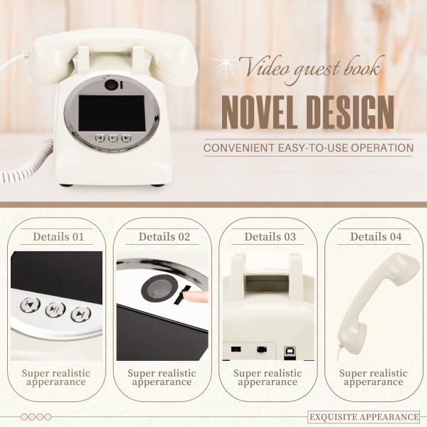 Clear Sound Quality Phone Recording Guest Book Video Guestbook For Wedding Graduation Baby Showers