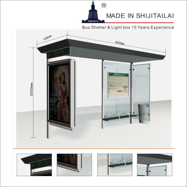 Anti Corrosion HDG 6hrs/Night Digital Bus Shelters