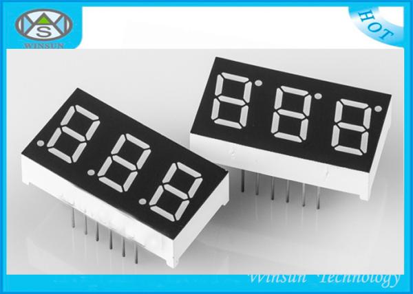 30.1 X 16 X 7mm Digital Counter Display 0.4 Inch , 3 Digit Seven Segment Display For Indicators
