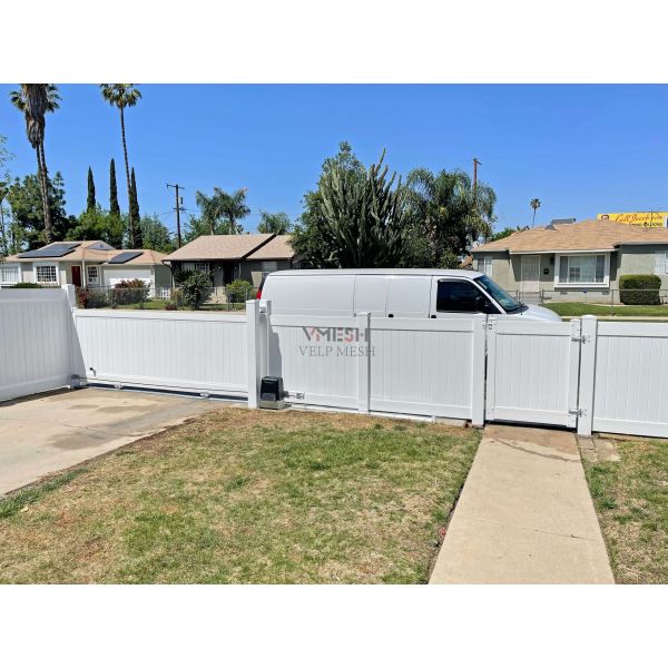 6*8 Seguridad de patio blanco Vinyl rail valla cercas