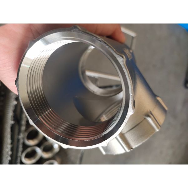 CF8M T13401 Stainless Steel Tee Fittings Weld Acid Pickling