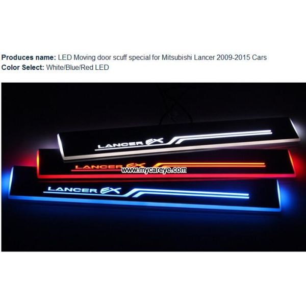 Mitsubishi Lancer car door welcome lights LED Moving Door sill Scuff for sale