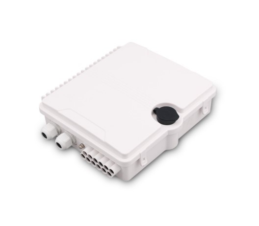 Empty 12 Port Fiber Optic Termination Box  ABS Type  Fiber Splitter Distribution Box No Accessories