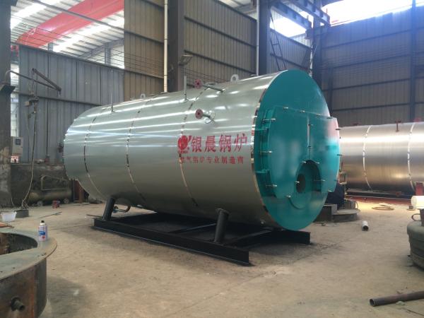 4 Ton 12.5 Bar Oil Fired Steam Boiler , Horizontal Fire Tube Boiler 4t/H Output