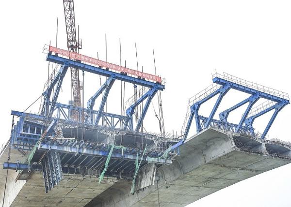 O sistema hidráulico pré-fabricou o local do sistema do molde de Briddge montou resistente deformado não facilmente