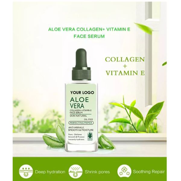 Aloe Vera Collagen Vitamin Face Serum Moisturize and Nourish the Skin Anti-wrinkles Firm Sooth and Repair Skin Facial Essence