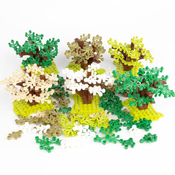 Ready to Ship In Stock Fast Dispatch MOC city construction accessories bricks leaves garden forest plants sets christmas