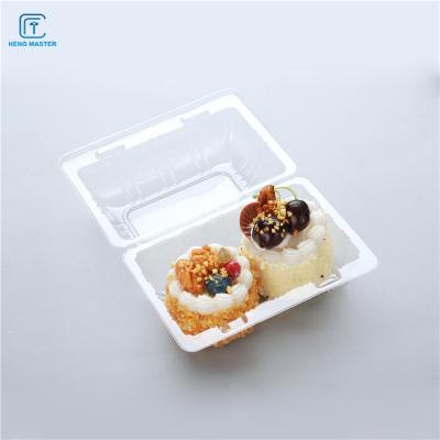Recipientes plásticos descartáveis do fruto do empacotamento de alimento 15x10.5x8cm
