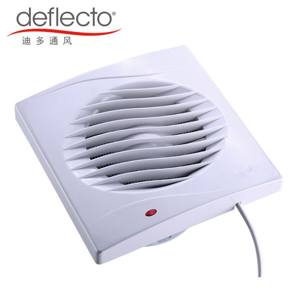 18W Bathroom Ventilation Fan 6'' 150MM Plastic Wall Mounted Bathroom Exhaust Fan
