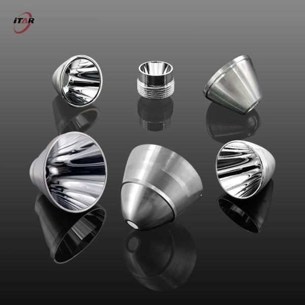 Mirror Coated Aluminum Light Reflector 55mm Diameter For Lamp Optical Equipment