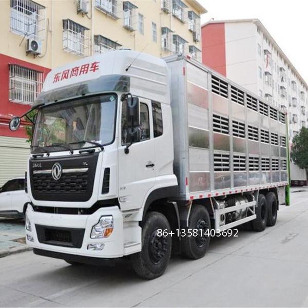 Custom Dongfeng 6x2 8x4 Lhd Rhd Constant Temperature Pig Transportation Crate Pig Transport Truck