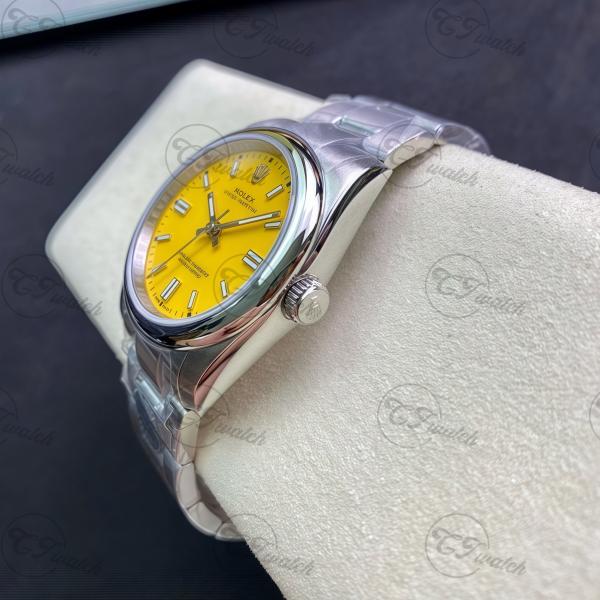 Oyster Perpetual Luxury Rolex Watch Yellow Dail 41MM Movement 3230 Super Clone Watch