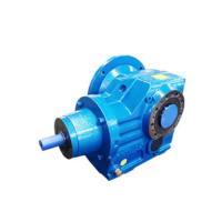 KF157 Motor de engranajes de bisel helicoidal montado en doble brida / motor de engranajes de bisel