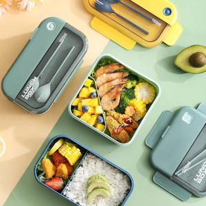 cofre forte amigável dos PP Eco Bento Box Airtight Lunch Box do retângulo de 1L