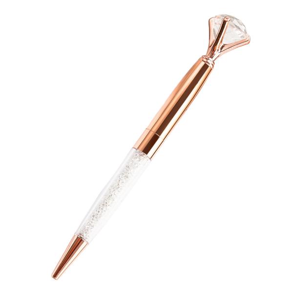 2.5g Tinta Cor Vermelha Big Top Diamante Pen Multicolor Diamante Cristal Ballpoint Ball Pen Para presente de casamento