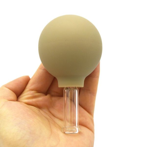 96mm Height Chinese Traditional Glass Cupping Massage Therapy Vacuum Cupping Machine for Face Safe and Effective Therapy