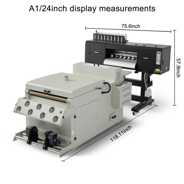 Conveyor Powder Shaker Oven PET Film T Shirt DTF Inkjet Printer with Hoson Motherboard