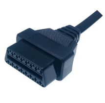 120g OBD-II OBD2 Right Angle 16 Pin Auto Car Male to Female Extension Cable Diagnostic Extender Cord Adapter