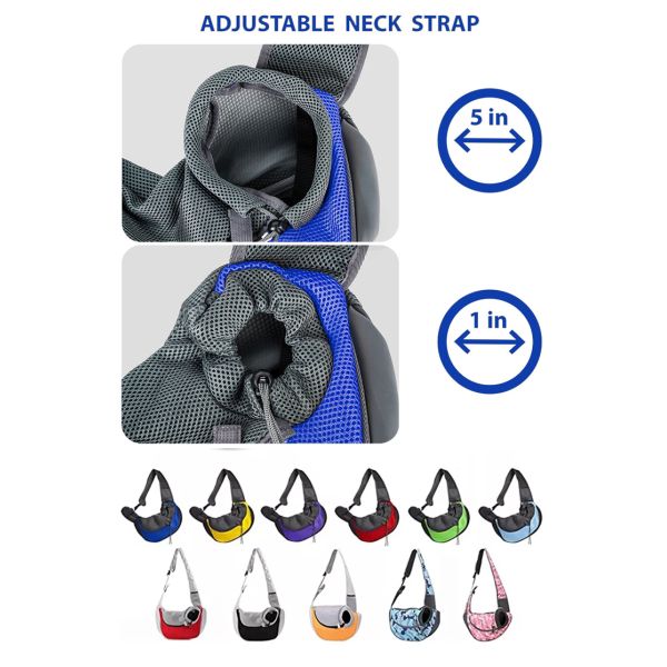 Pet Travel Bag Neck Sling Strap Stuff Tote Adjustable Backpack Cat Dog Carrier Bag