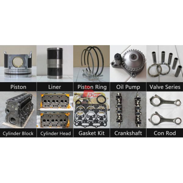 Diesel Engine Crankshaft S6K Forged Steel Crankshaft for Excavator Parts