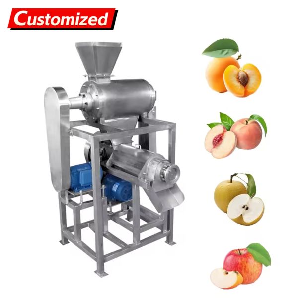 Custom 304 Stainless Steel Coconut Milk Spiral Industrial Fruit Apple Watermelon Pineapple Juicer Commercial Juicer Coconut Pulp Juicer