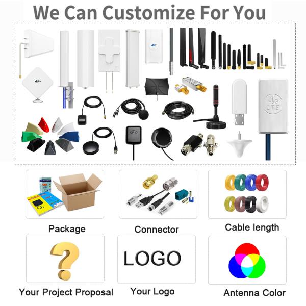 Customized Connector Type 1.5 VSWR SMA Vertical Outdoor Multiband Communication N-Female WiFi Antenna