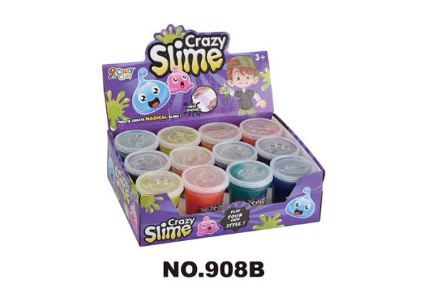 Safety 12 Color 3 Oz Children's Play Toys / Pressure Relieve Putty Crystal Slime Mud