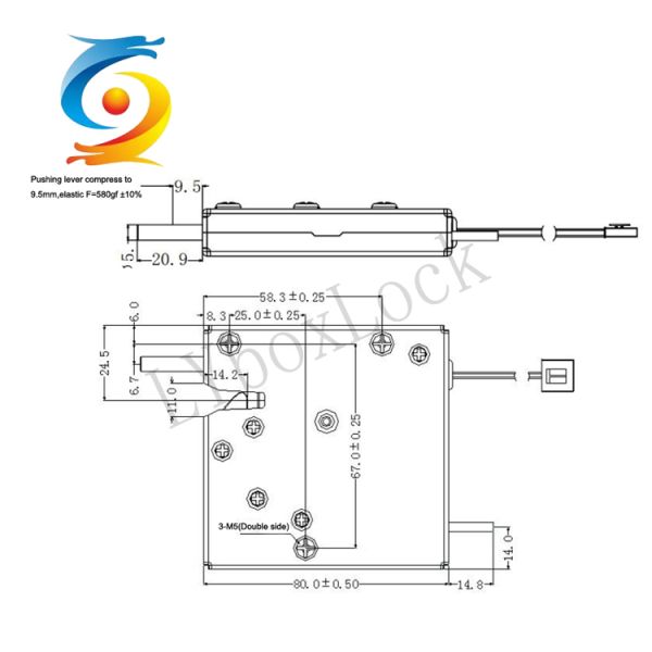 безопасность замка умного шкафчика шкафа 12V электронные и противоударный