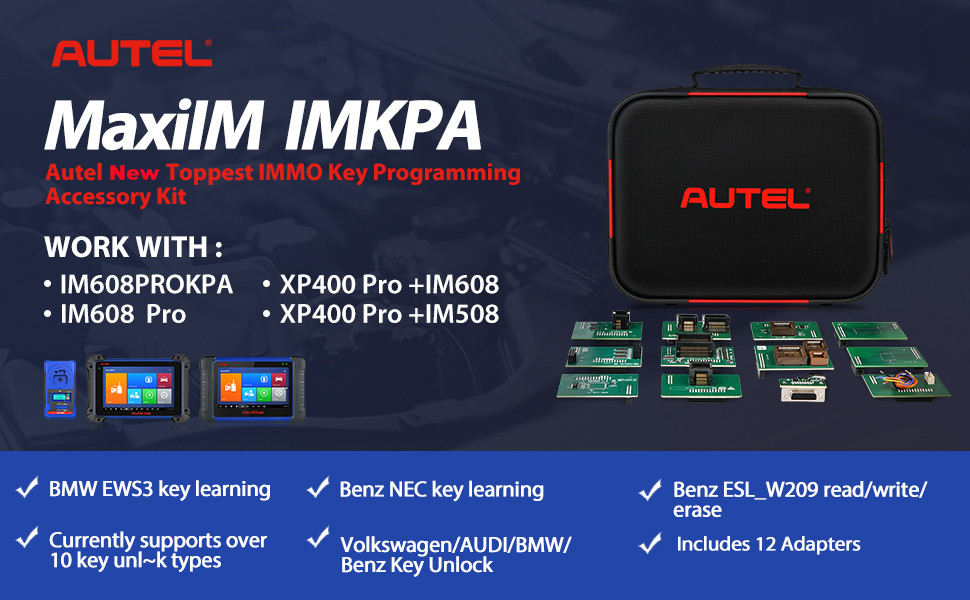 Autel MaxiIM IM608 PRO Полная версия Плюс аксессуары IMKPA с бесплатным G-Box2 и поддержкой APB112
