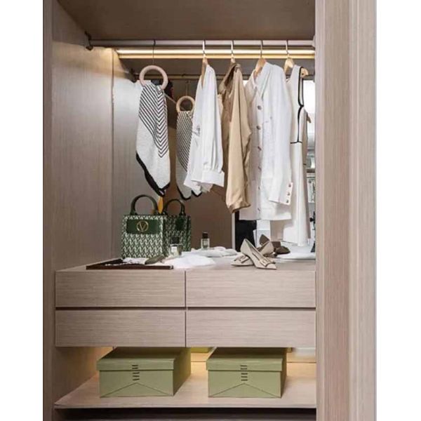 Heavy Duty Aluminium Wardrobe Tub Accessories Clothes Hanging Rod Round And Oval Closet Rod With Bracket