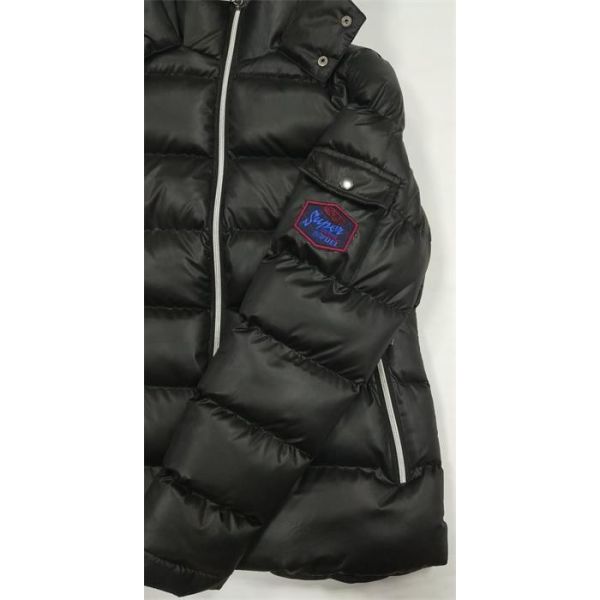 Ladies Long Black Puffa Coats For Womens Long Padded Jacket With Fur Hood