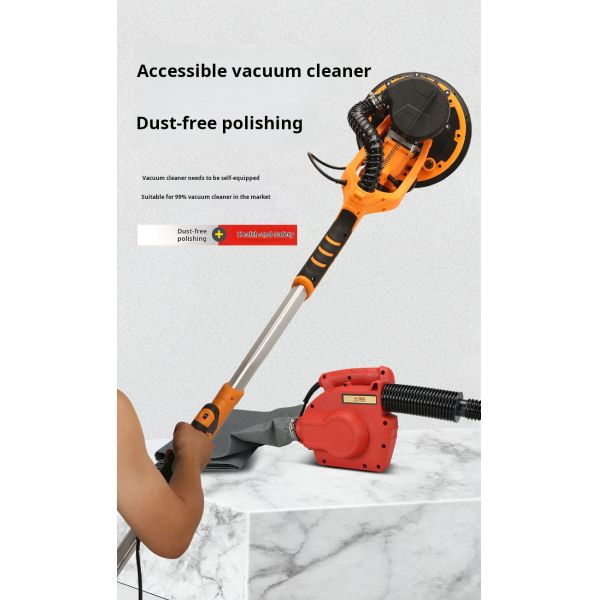 9 дюймов 225 мм электрический стеновой песочник самоотсосная двойная лампа длинный стержень