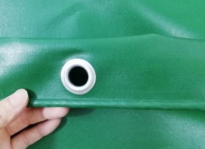 650gsm Waterproof UV Stabilized PVC Truck Cover B1 Flame Retardant In Green Color
