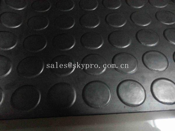 Tactile Rubber Mats Paving Round Stud Anti - Skid Round Stud Rubber Floor Matting