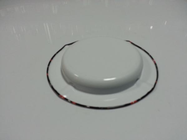 Impresso em volta da bandeja preta do serviço da placa de lata do metal para o alimento/água