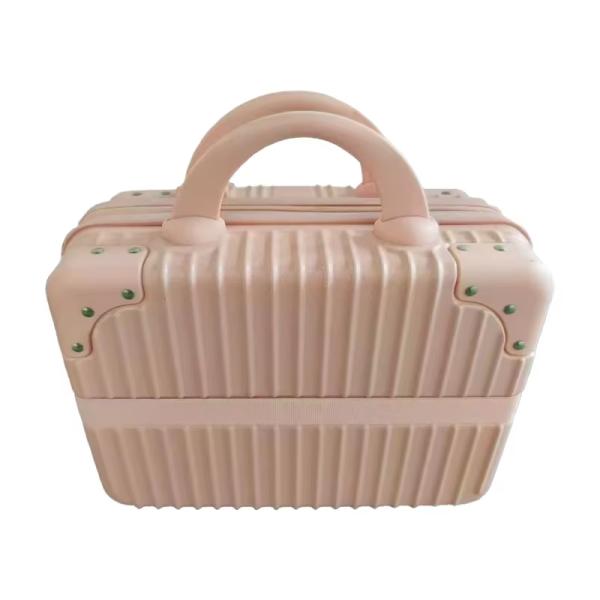 Trousse de Maquillage ABS Kawaii Tendance, Légère et Imperméable pour les Essentiels de Beauté Adolescents