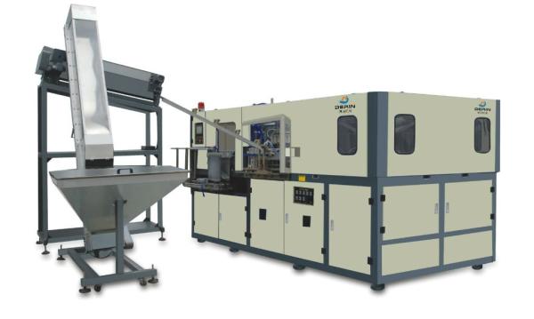 Pet duas cavidades 4pcs horizontais plásticas automáticas da máquina de molde do sopro da fase