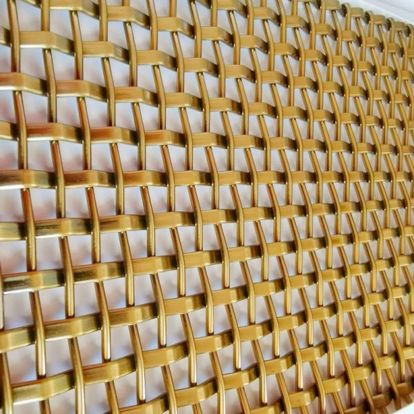 Stainless Steel Brass Wire Mesh 2mm Rod 5mm Pitch