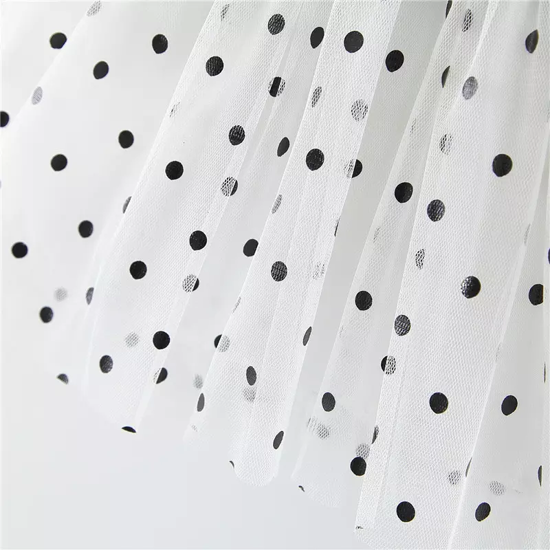 90CM 35.4in Girls Infant Blue Polka Dot Casual Summer Beach Dresses