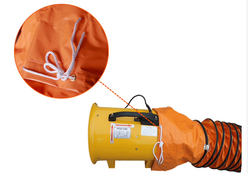 High Temperature Canvas Steel Wire Expansion Hose Smoke Exhaust Fan Soft Air Pipe