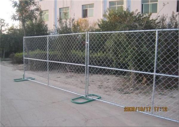 Hot Dipped Galvanized 1.6mm Wall Thickness Temporary Chain Link Fencing Panels