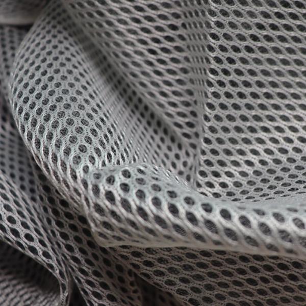 Black Yarn 3D Mesh Fabric 100% Polyester Breathable Mesh Material For Sofa
