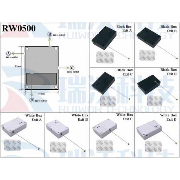 RW0500 Cuboid Anti Theft Pull Box Can Work With Connectors Apply In Different Products Security Harness
