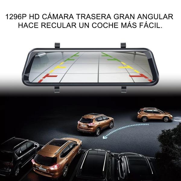Mirror Dual Backup 9.66 Inch HD 1080P Car DVR Dash Cam Touch Screen