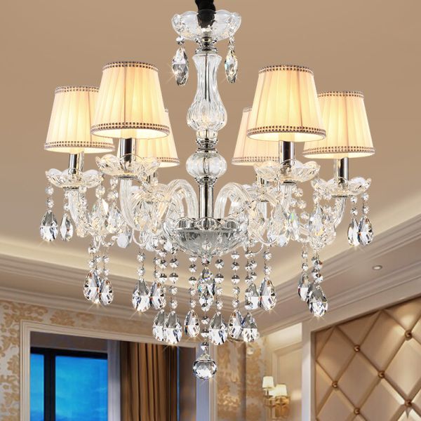 Gothic Crystal chandelier Lighting With lampshade For Home (WH-CY-85)