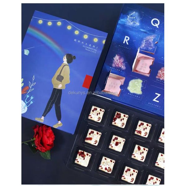 Матовый/блестящий ламинированный шоколадный календарь для праздников